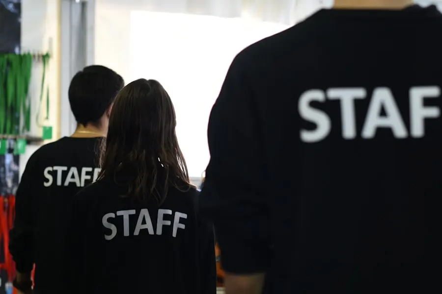 Hospitality professional at work